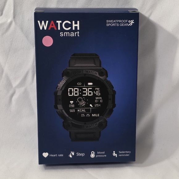 Pink Wrist Smart Sport Watch FD68 Y56 Heart Rate Monitor Blood Pressure - Picture 1 of 9